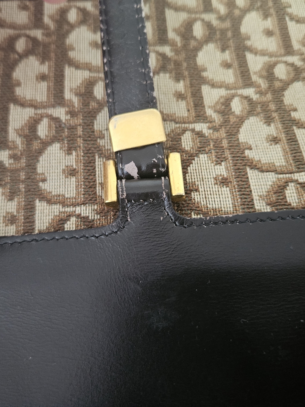 DIOR- Vintage Trotter Shoulder Bag - Picture 9 of 14